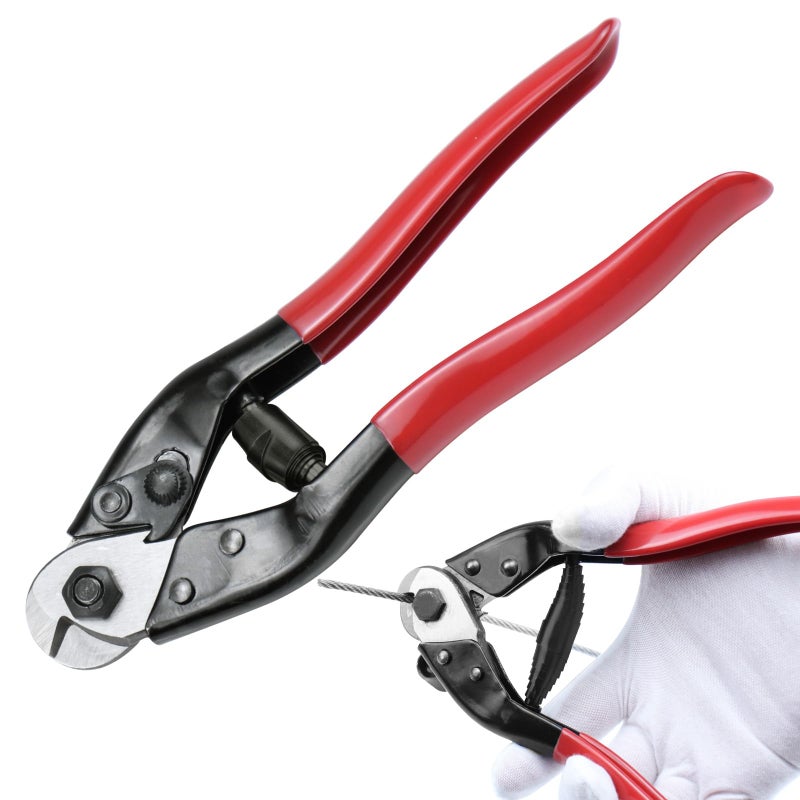 Muzata Upgraded Version Wire Cutters Heavy Duty Cable Cutters Wire Rope Up to 5/32" Stainless Steel Deck Stair Railing Aircraft Strong Thick Seal Metal Fence Bike Bicycle Brake Cutter CT15,CT1 - Image 1